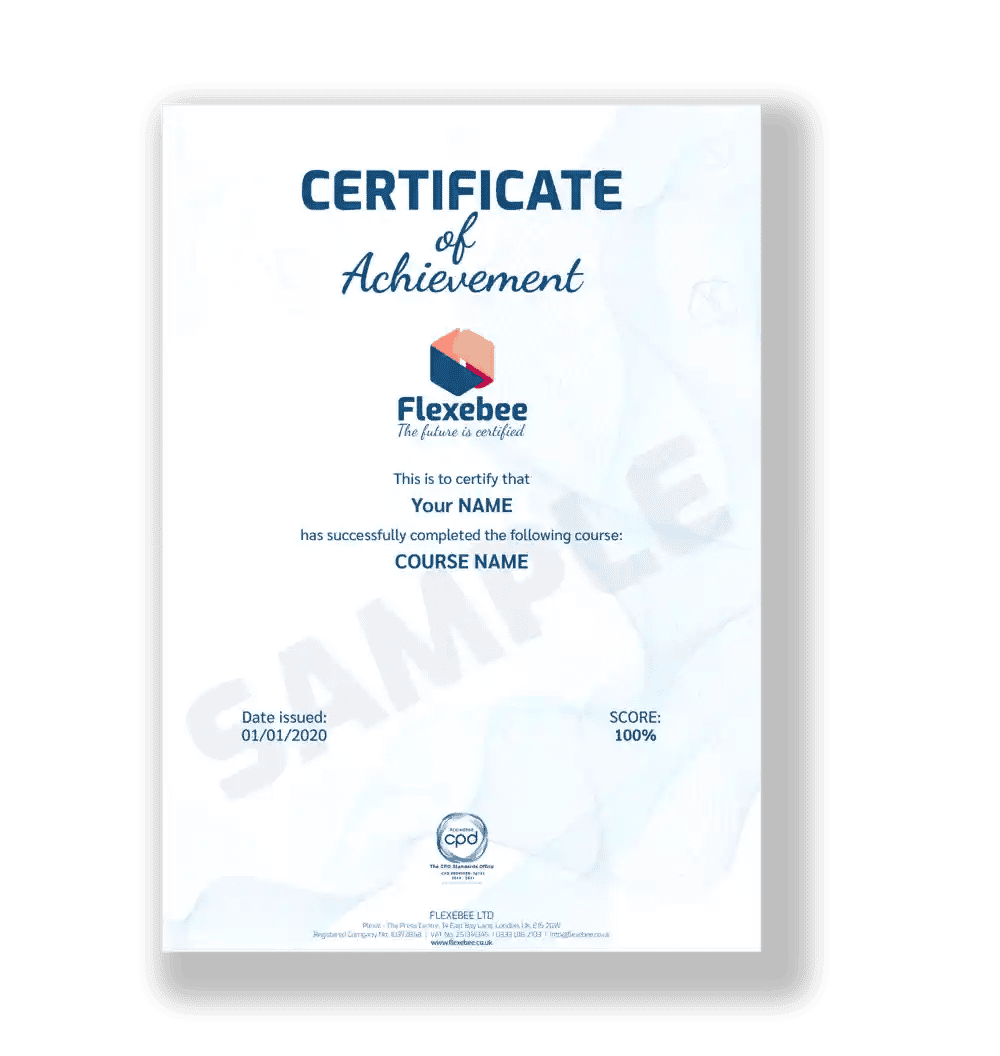 FLXB Certificate Reduced