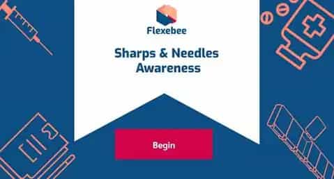Sharps and Needles Awareness Training Course Screenshot